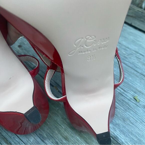 J Crew Pointed-toe heels in Italian patent leather 8.5 in red - Picture 7 of 11